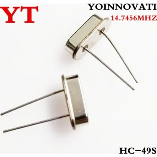 20pcs 14.7456MHZ 14.7456 MHZ Crystal Oscillator HC-49S Best quality