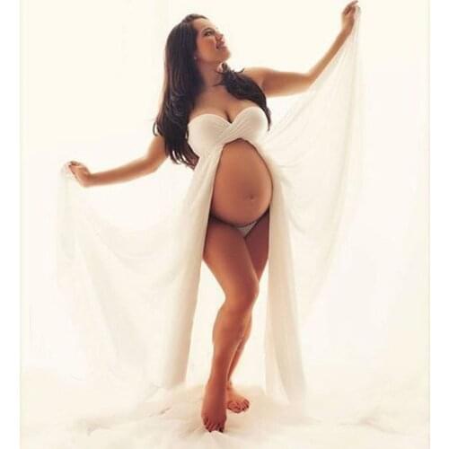 Maxi Maternity Dresses For Photo Shoot Pregnancy Dress Photography Clothes For Pregnant Women Robe Grossesse Shooting Photo