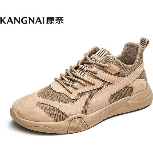 KANGNAI Men Shoes Casual Sneakers Comfortable Autumn Fashion Work Shoes 2020 Outdoor Sports Shoes Man