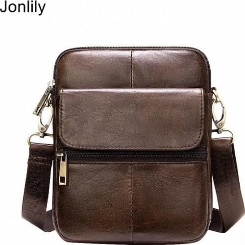 Jonlily Mens PU Leather Shoulderbag Fashion Small Daybag Messenger Crossbody Bag Teens Purse -KG480