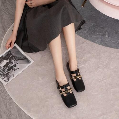 The new little fairy fashion all-match gentle folds comfortable flat evening breeze square toe single shoes peas shoes