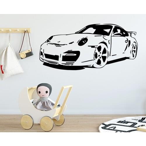 NEW Car Wall Sticker Self Adhesive Vinyl Waterproof Wall Art Decal Nursery Room Decor Decoration Accessories