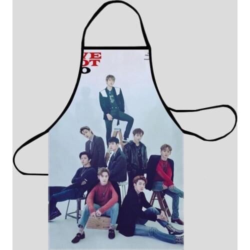 New Arrival EXO Kitchen Aprons For Women Oxford Fabric Cleaning Pinafore Home Cooking Accessories Apron