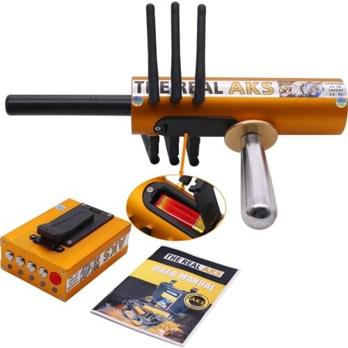 The Real AKS Gold Long Range Gold Detector with 6 Antennas Plastic Case for Gold Silver