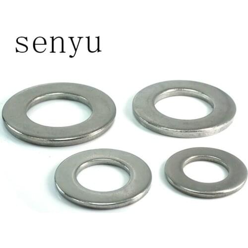 Luhuichang Stainless Steel Flat Washer Plain Gasket for M1.6 M2 M2.5 M3 M3.5 M4 M5 M6 M8 Washing Machine Ring Spacer GB97
