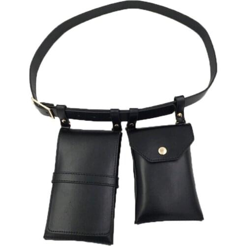 Women Waist Pack PU Leather Fanny Pack Luxury Ladies Belt Bag Crossbody Bags