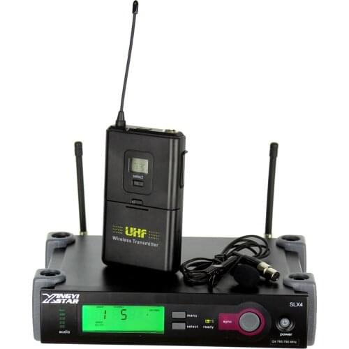 Professional Lavalier Microphone Tie Clip on Mic For SLX4 Receiver Saxophone Karaoke Mixer DJ SLX1 Wireless Bodypack Transmitter