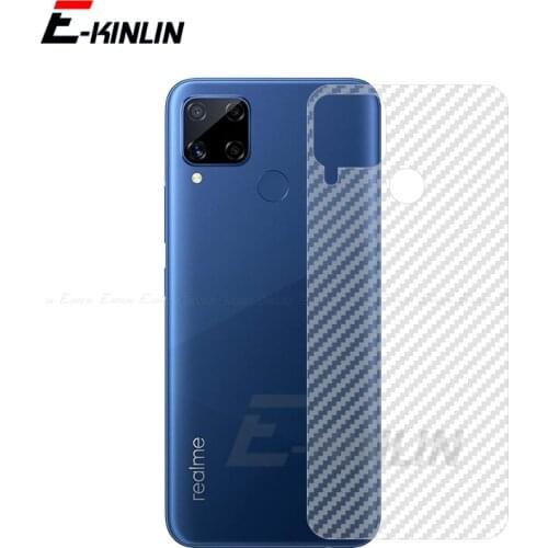 Clear Soft Carbon Fiber Back Film For Realme C25s C20A C21 C20 C25 GT Neo 5G C1 C2 C3 C3i C11 C12 C15 C17 Rear Screen Protector