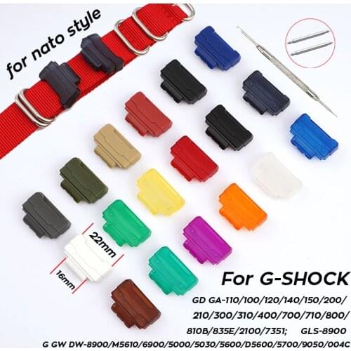 PC Watch Strap Connector for Casio G-SHOCK DW6900 5600 GA110 Adapter GSHOCK Clear TPU Connectors Watchband DIY Converter 16mm