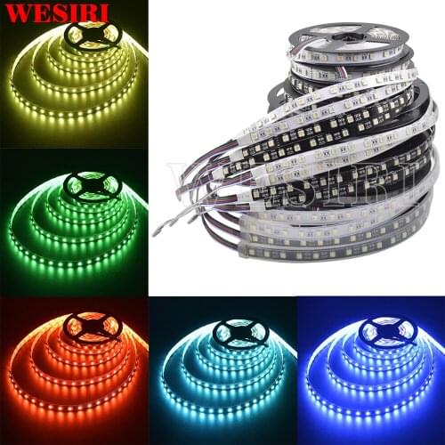 WESIRI 5M 12V/24V 5050 RGBW LED Strip Light 4 Colors in 1 SMD 5050 LED Chip 60 LEDs/m Mixed Color LED Strip Light