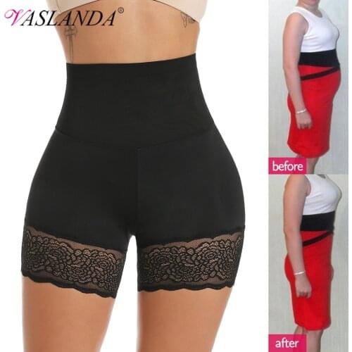 Women Body Shaper High Waist Safety Shorts Lace Knickers Tummy Control Panties Slimming Underwear Shaping Boxer Briefs Shapewear