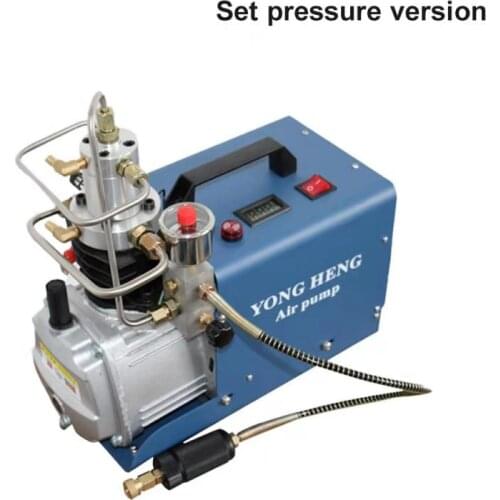 Yongheng 4500PSI 300Bar 30MPA Electric Air Compressor High Pressure Air Pump For Pneumatic Air Pressure Scuba Rifle PCP Inflator