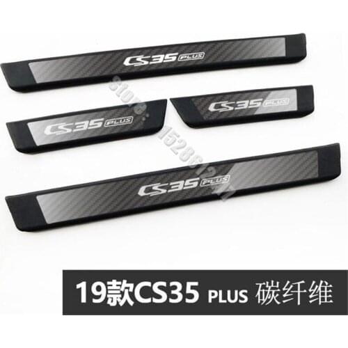 High-quality stainless steel+ABS Plate Door Sill Welcome Pedal Car Styling Accessories 4pcs/set for changan cs35 plus 2012-2021