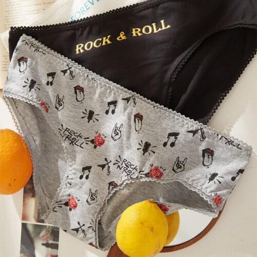 Japanese Printed Seamless Panties For Women Cotton Briefs Sexy Underwear Female Cute Cartoon Underpants Breathable Lady Lingerie