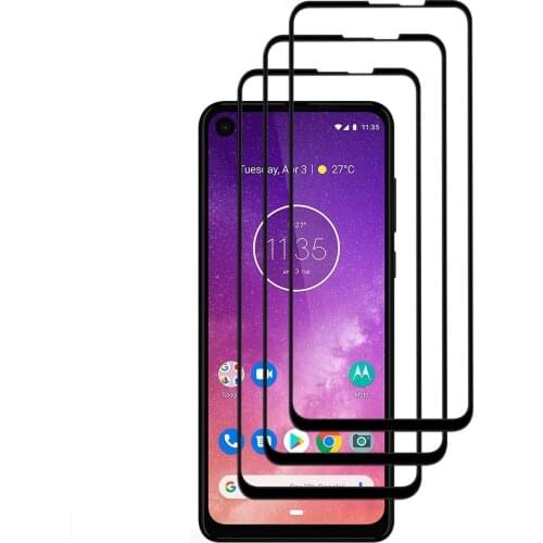 9H Tempered Glass For Moto One Vision Full Cover Screen Protector For Motorola Moto One Vision Protective Phone Film