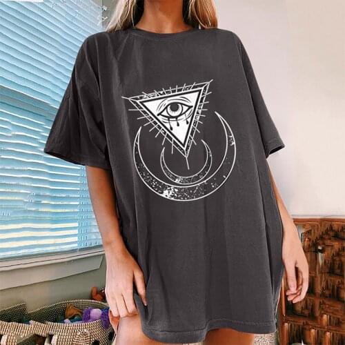 Women Casual Printing Short Sleeves Tshirt O-neck Loose T-shirt Tops Fashion High Street Tshirt Camisetas Verano Mujer 2021 #G3