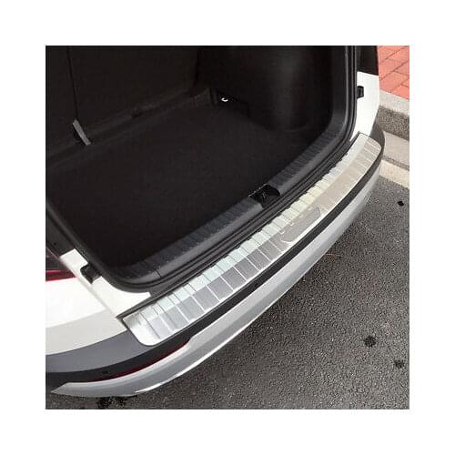 Outer Rear Bumper Protector Sill Plate Cover 1pcs For Skoda Karoq 2017-2018