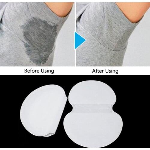 100Pcs Summer Dress Armpit Sweat Pads Underarm Scent Perspiration Pad Adhesive Shield Absorbing Deodorant Pads Stickers