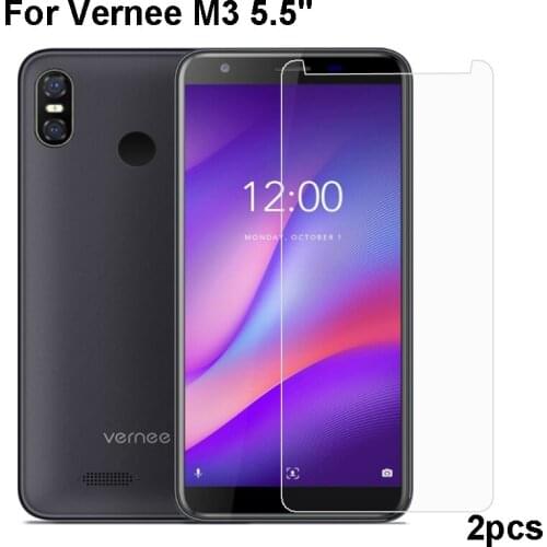 2PCS Vernee M3 Tempered Glass 9H High Quality Protective Film Explosion-proof Screen Protector For Vernee M 3