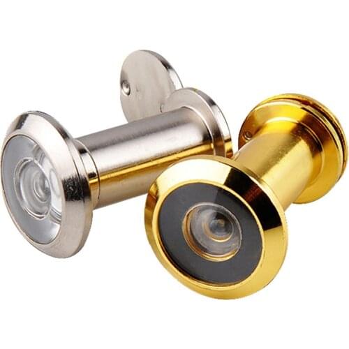 200 Degree Wide Angle Peephole Door Viewer Door Spyphole View Chrome-plated For Furniture Hardware