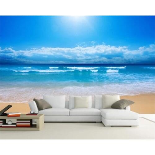 Beibehang Custom wallpaper 3d photo murals for living room bedroom ocean sky ocean mural background wall paper papel de parede