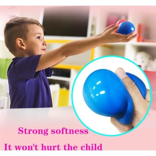 4 pcs Sticky Wall Balls Children toys Decompression Toys Balls fidget toys for Kids Adults indoor outdoor Balls Games For child