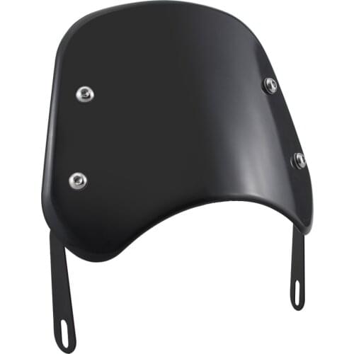 5-7" Vintage Windshield Compact Sport Wind Deflector Visor Universal For Harley Yamaha Honda Suzuki Kawasaki Vivtory Cafe Racer