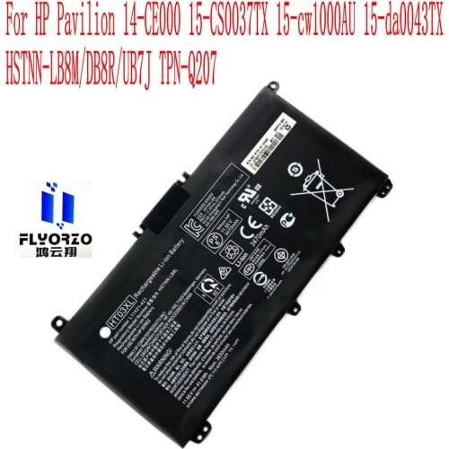 100% Brand New 3630mAh/41.9WH HT03XL Battery For HP Pavilion 14-CE000 15-CS0037TX 15-cw1000AU 15-da0043TX HSTNN-LB8M/DB8R Laptop