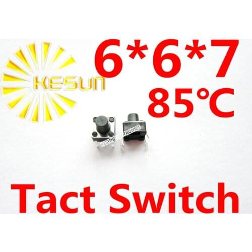 FREE SHIPPING 1000PCS DIP 6X6X7 Tactile Tact Push Button Micro Switch Momentary
