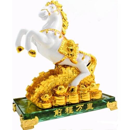 Free shipping Golden zodiac success furnishing articles crystal home feng shui mascot adornment business commemorative gifts