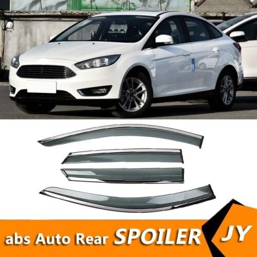 For FORD Focus 2015-2018 Window Visor Vent Shades Sun Rain Deflector Guard For FORD Focus Auto Accessories 4PCS/SET