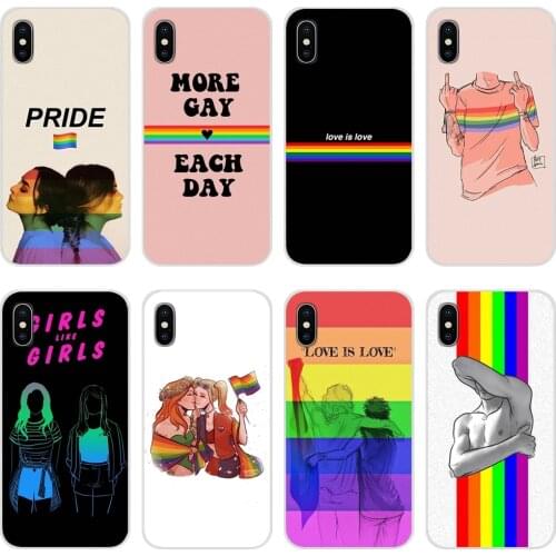 For Samsung Galaxy Note 8 9 10 20 S7 Edge S8 S9 S10E S20 Lite Plus Ultra Gay Lesbian LGBT Rainbow Accessories Phone Cases Covers