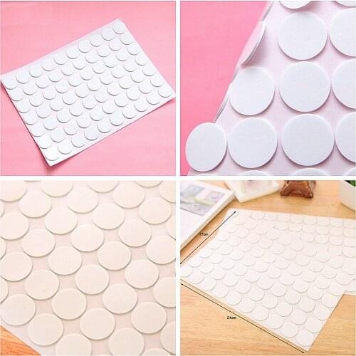 70 Pcs Double-sided Adhesive Tape Dot Acrylic Circular Seamless For Paste Decoration Repairing Tear Without Mark White Round New