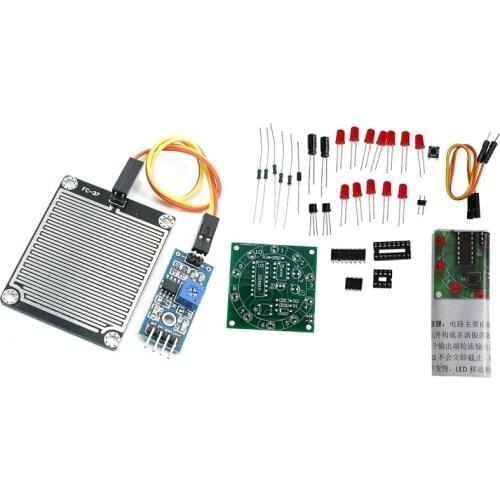 Rain Sensor Module Rainwater Rain Sensor Module 3, 3V-5V & Diy Kits Electronic Lucky Rotary Module Wheel Turntable