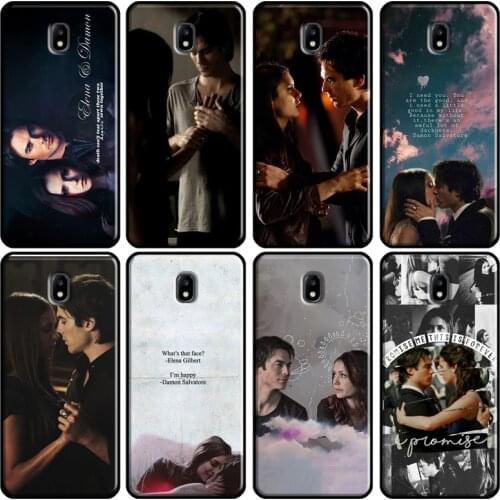 Damon Elena The Vampire Diaries Soft Case For Samsung Galaxy A3 A5 2016 J1 J3 J4 J5 J6 J7 2017 J2 Core J8 A9 A6 A8 Cover