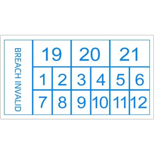 1000pcs Fragile Mini Warranty Stickers Adhesive Breach Invalid Sealing Labels Customizable and Free Design