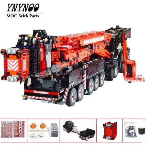 NEW Upgraded Power Mobile Crane Building MOC-20920 LTM11200 RC High-Tech Motor Kits Blocks Bricks Model DIY Toys Boy Gifts