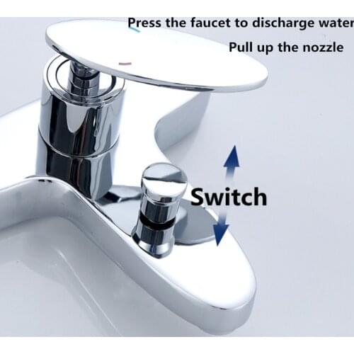 Factory direct copper material triple with hot and cold bathtub shower faucet