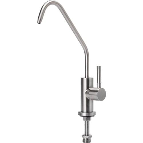 Lead Free Single Handle Kitchen Sink Faucet Drinking Faucet Cold Water Faucet, Food Grade Brushed Nickel--304 Stainless Steel
