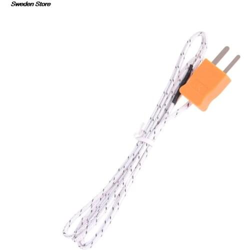 High Quality 100cm K-type Test Length 1Meter Wire Temperature Thermocouple Sensor Probe Tester Line
