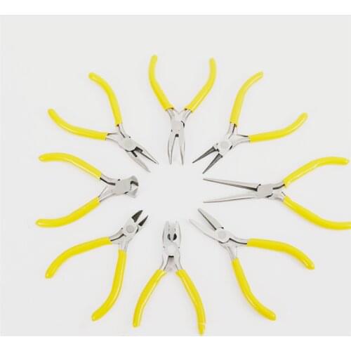 Piece Stainless Steel Needle Nose Pliers Jewelry Making Hand Tool yellow fine jewelry making Jewelry pliers