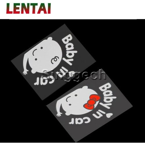 LENTAI NEW 1PC Car Stickers Baby In Car Styling For Toyota Corolla Avensis RAV4 Auris Honda Civic Accord Fit CRV Nissan Qashqai