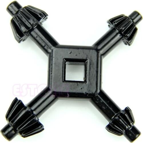 1 PC Black 4 in 1 Universal Fit Drill Power Tool Cordless Chuck Key 1/4" 3/8" 1/2" 5/8"