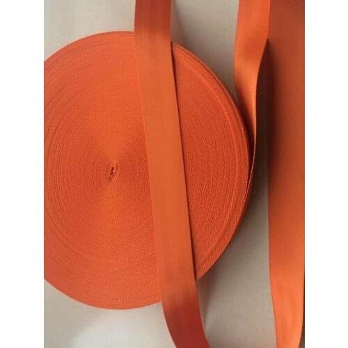 10 meters Roll Seat Belt Webbing Safety Strap orangeColor 48mm Wide 5 Bars