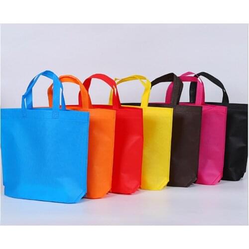 10pcs Non woven handbag environmental protection bag gift bag shopping bag