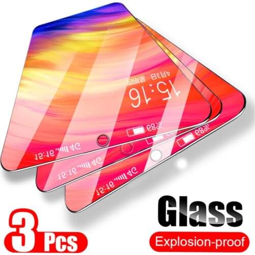 3Pcs/lot Tempered Glass For Xiaomi Redmi note 7 Screen Protector Transparent Glass Xiomi Xaomi Redmi Note7 Film Protective Glas