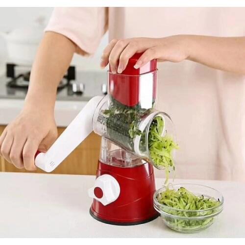 3 In 1 Manual Vegetable Cutter Slicer Multifunctional Round Mandoline Slicer Potato Cheese Kitchen Gadgets Kitchen Accessories