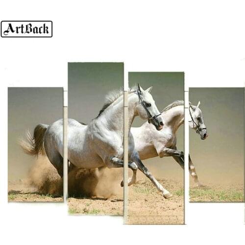 4 spell diamond painting horse deer bird full square diamond embroidery 3d diamond mosaic four styles of animals