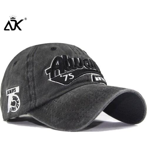 Embroidered Washed Baseball Cap Men Summer Hats Fashion Trucker Caps Women Outdoor Adjustable Hats Unisex Cotton Baseball Cap
