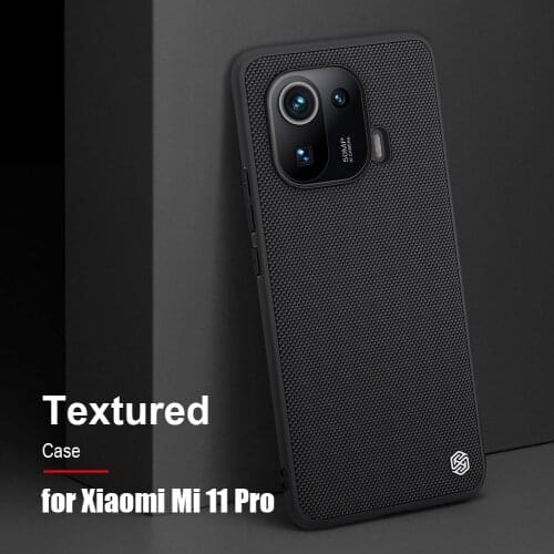 Nillkin for Xiaomi Mi 11 Pro Case 3D Textured Ultra-Thin Back Cover Soft Edge Business Case for Xiaomi Mi11 Mi 11 Pro 5G Case